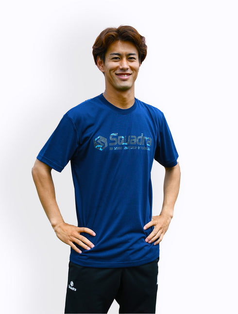 スクアドラ / コットンタッチドライTシャツ (カモフラSQ) 吸水速乾 吸汗速乾 蒸れない 化学繊維 合成繊維 ポリエステル 100 汗染み できない すぐ乾く テックウェア スポーツウェア ジム ヨガ 新素材 スポーツブランド 普段着 筋トレ メンズ おしゃれ かっこいい